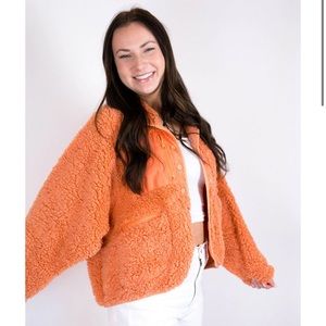 Peach Love California Fleece Zip Up